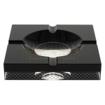 Scrumiera pentru trabuc marca Angelo Cristal Black cu dimensiunea de 20 cm